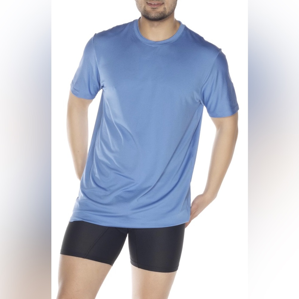 Athletic Works Men's Polymesh Crewneck T-Shirt, 3-Pack - Picture 3 of 7